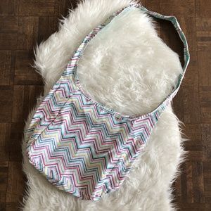 Thirty One Inside Out Bag Party Punch Turquoise